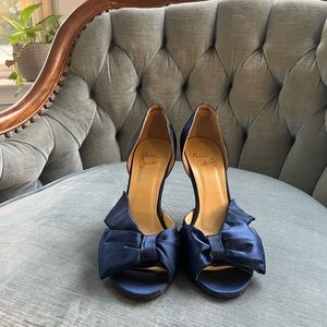 Christian Louboutin Satin Bow Heels